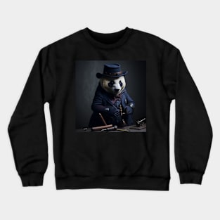 Panda bear at work Crewneck Sweatshirt